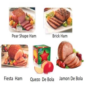 4 Xmas Ham & 1 Quezo De Bola Package