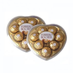 2 Heart Shape Ferrero Chocolates