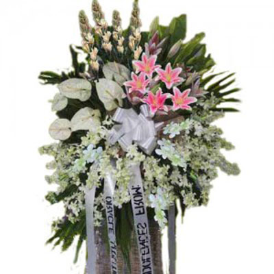 Funeral Stand Stargazer Anthuriums Orchids