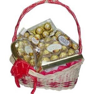 ferrero rocher chocolate basket