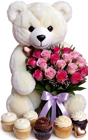 Cupcakes, Roses, and Cuddles Package